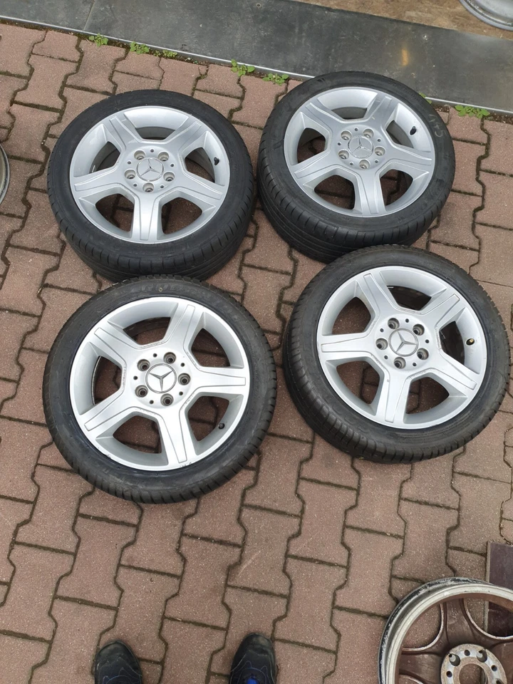 Mercedes-Benz A-Klasse ALUFELGEN A1684013102-Sommerradsatz-205/45R16 W168 W169  - Bild 4 von 4