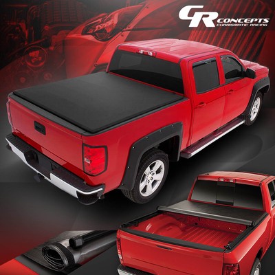For 2015 2018 Ford F150 Fleetside 8ft Truck Bed Soft Vinyl Roll Up Tonneau Cover Auto Parts Accessories Car Truck Exterior Parts