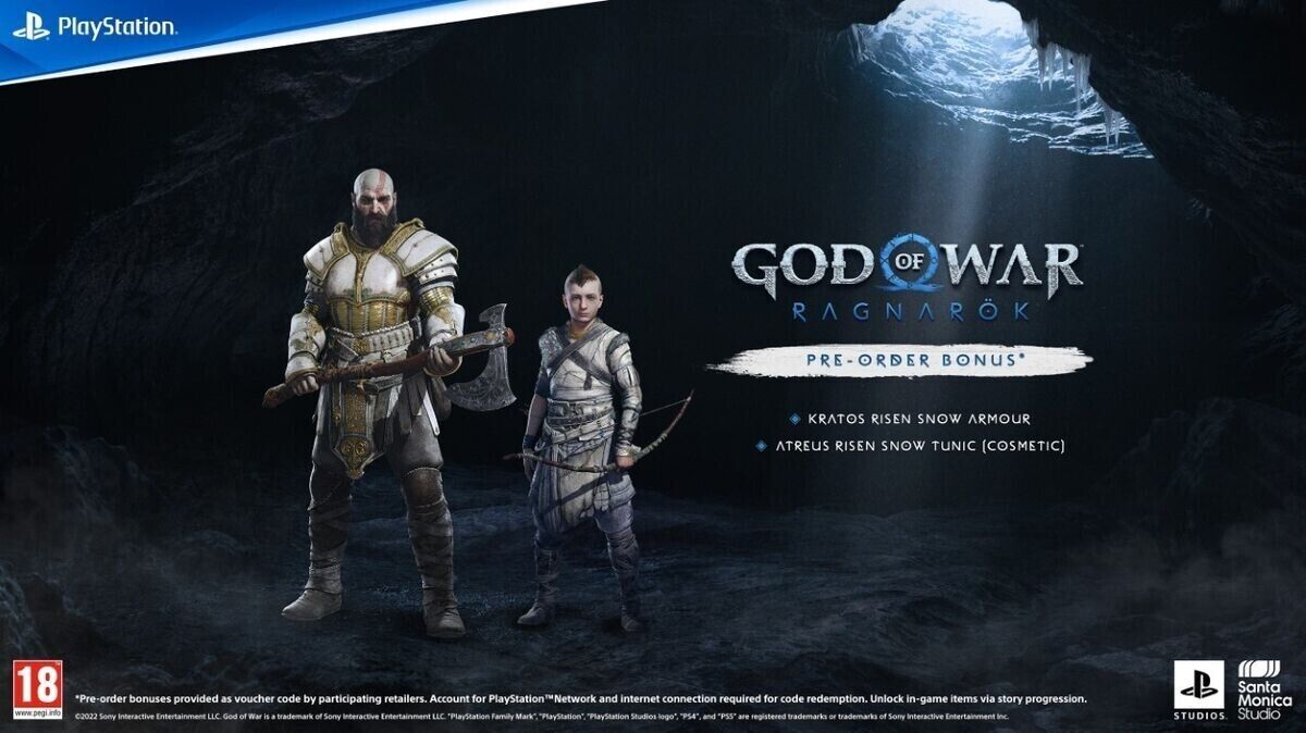 Pré-venda de God of War Ragnarok na  com menor preço