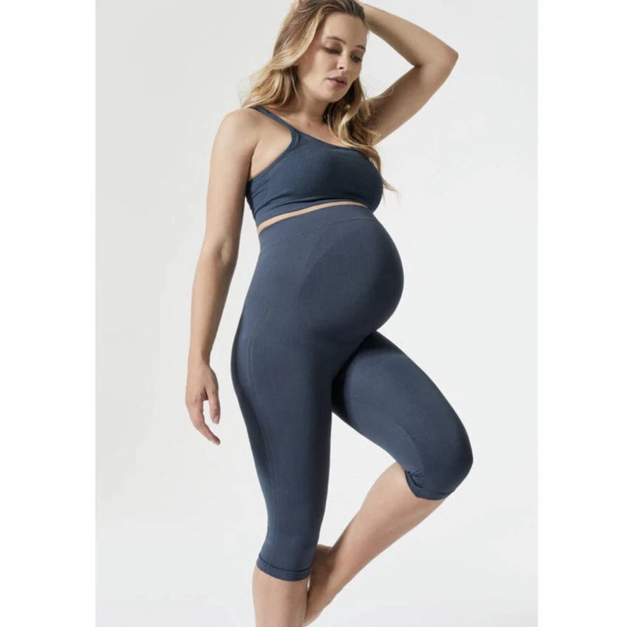 BLANQI Maternity Belly Support Crop Leggings Small