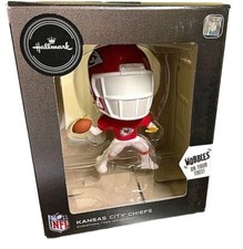 Hallmark Kansas City Chiefs Bobble Wobble Head Big Helmet NFL Licensed Ornament