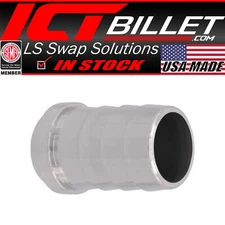 ICT Billet 1.0" Aluminum Weld Barb - Weldable Fitting Nipple 1" Hose