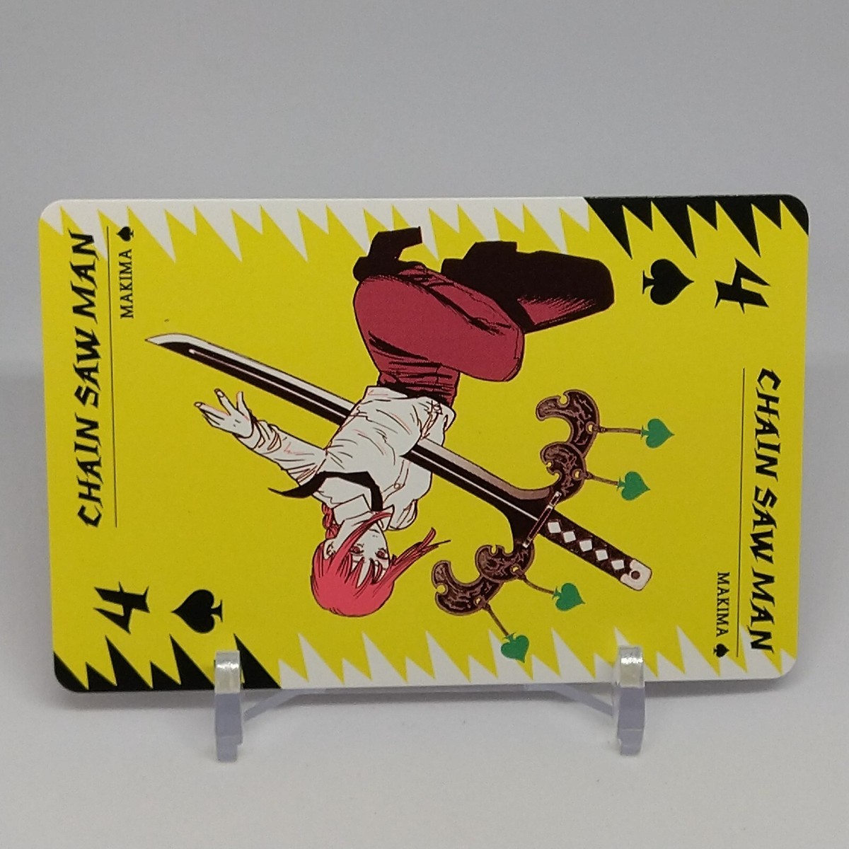 Makima Chainsaw Man Playing Cards Spade 4 Jump Shop Jump Festa