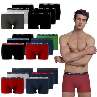 TOM TAILOR Herren Boxer Baumwolle Briefs Shorts Boxershorts Pants | 3er Pack