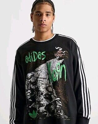 Adidas x Korn Long Sleeve Graphic Shirt | Size MED | Loose Adidas x Korn Long Sleeve Graphic Shirt | Size MED | Loose