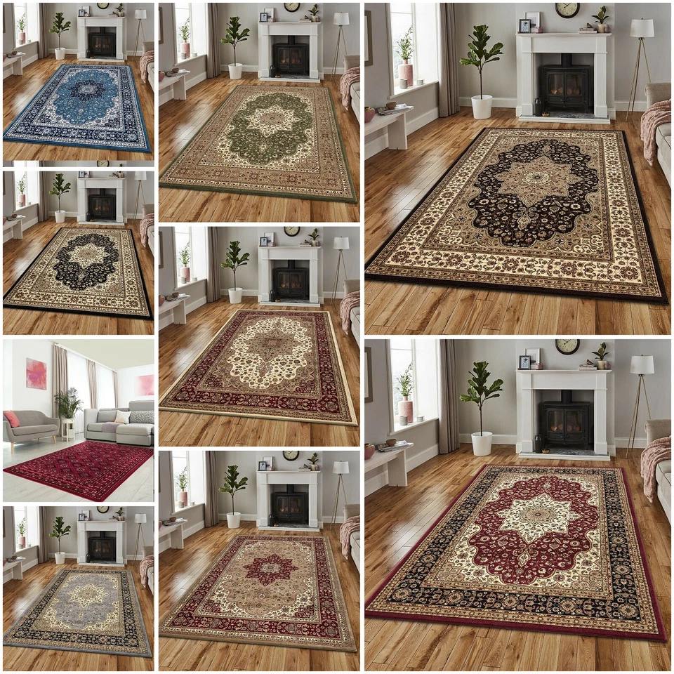 Luxury Non Slip Large Traditional Rugs Bedroom Living Room Rug Hallway Runner - Image 2 of 4