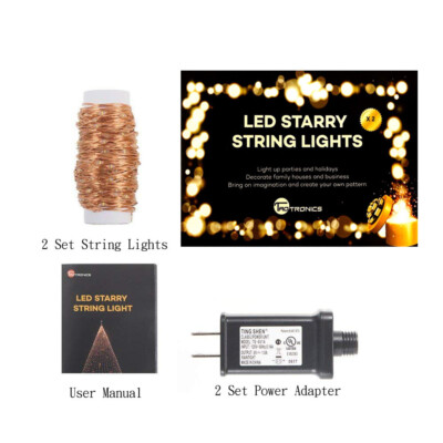 2 Sets TaoTronics TT-SL032 Indoor and Outdoor Led String Lights LED26S