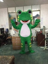 Halloween Frog Mascot Costume Suit Animal Dress Cosplay Party Game Adult Outfits