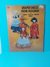 Vintage 1967 Draped Dolls From Discards How To Craft Create Book By Aleene NOS
