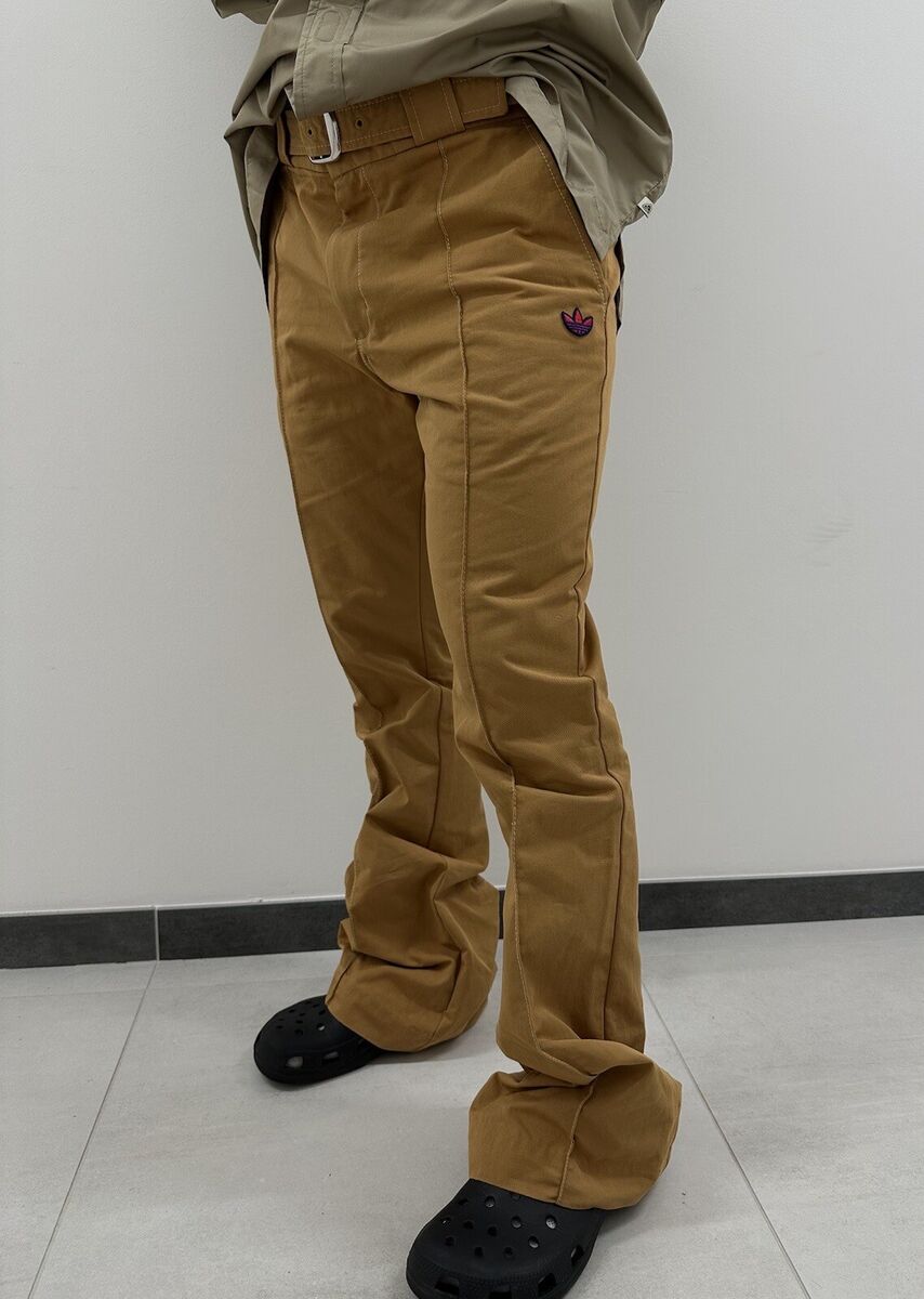 Wales Bonner x Adidas Belted Flare Chino Pants | eBay Wales Bonner x Adidas Belted Flare Chino Pants | eBay