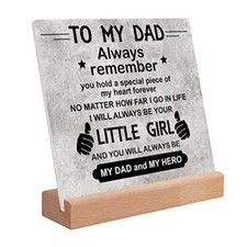 Fathers Day Gift for Dad, Fathers Day Gift from Daughter Acrylic Plaque, Dad