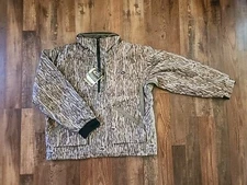 Drake Waterfowl Refuge 3.0 Fleece Lined 1/4 Zip Bottomland Camo XL MST