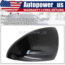 For Chevrolet Cruze 2017 - 2019 Passenger Side Mirror Cover Cap Black Shell