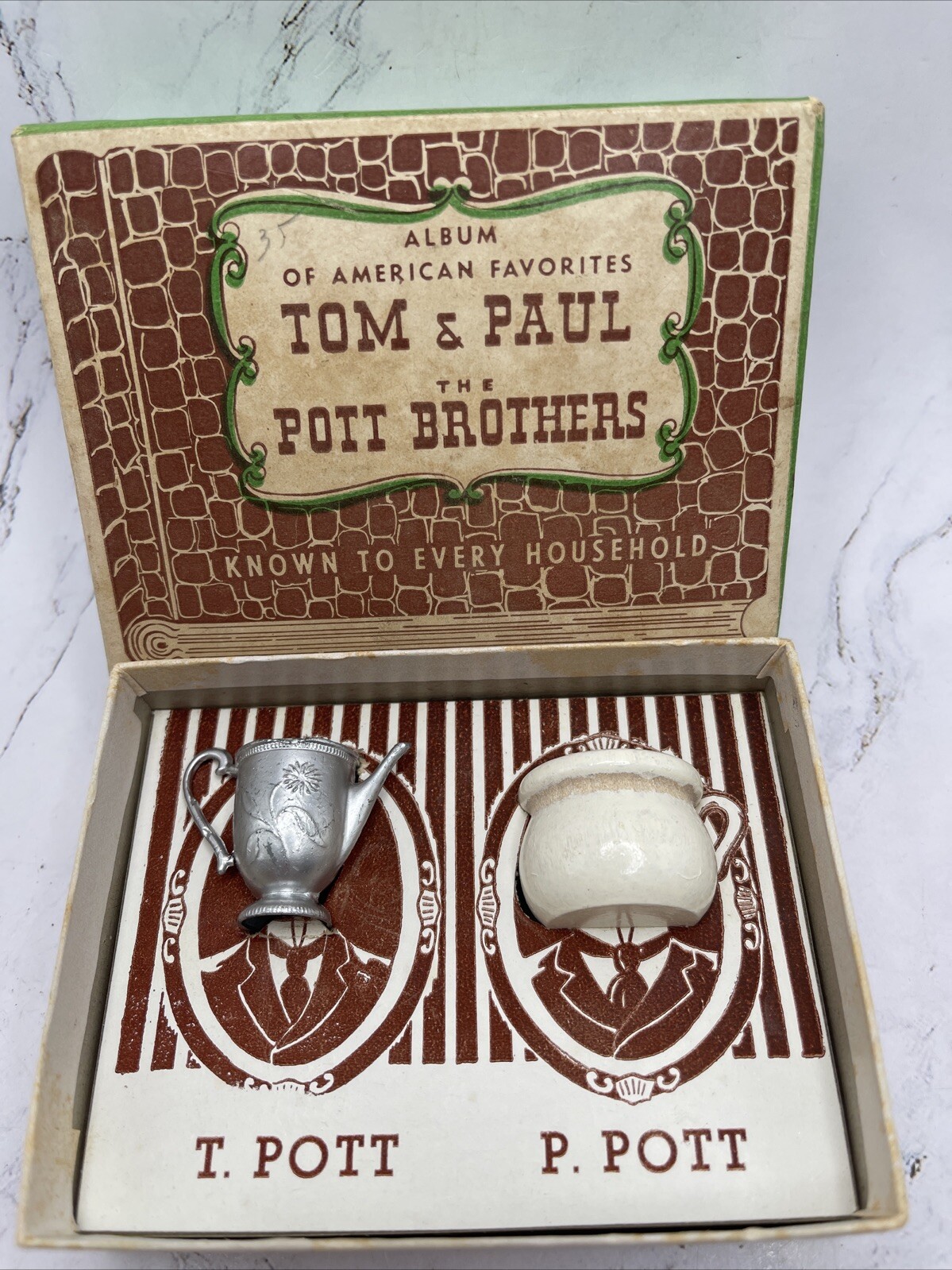 Vtg. 1940 H Fishlove & Co-Tom & Paul-The Pott Brothers #737 USA T Pott & P Pott