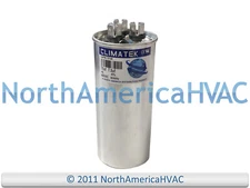 Climatek Run Capacitor 70+7.5 uF MFD 440 Volt Round Fits Diversitech 27L1099BX