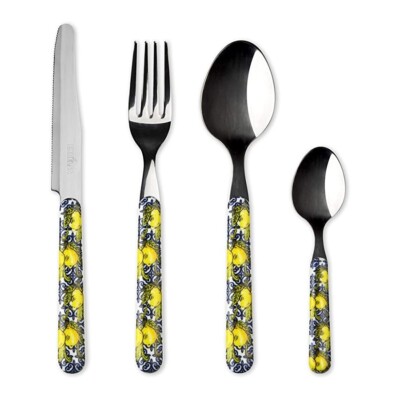 EXCELSA 24 TISCHBESTECK SERVICE SET 6 PERSONEN DEKOR AMALFI EDELSTAHL 