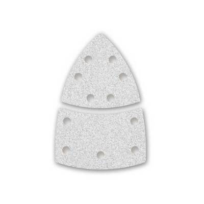 50 MENZER Klett-Schleifblätter Deltaschleifer 93/62x102 mm 11-Loch K40-400