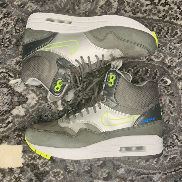 Size 6.5 - Nike Air Max 1 Mid Black Volt for sale online | eBay