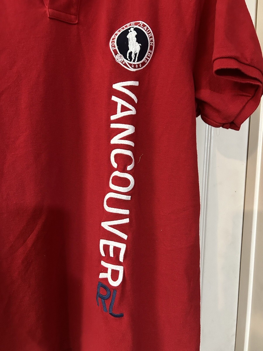 Polo by Ralph Lauren Team USA Vancouver 2010 Embroidered Red Polo by Ralph Lauren Team USA Vancouver 2010 Embroidered Red