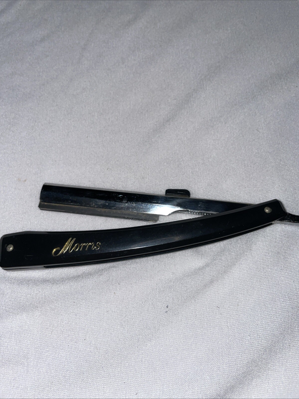 Morris Premium Stainless Steel Straight Razor for Barbers