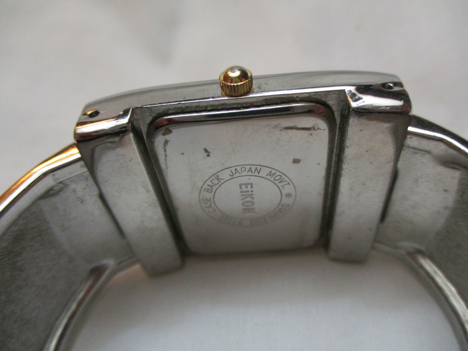 Eikon Wristwatch Rectangular White Face Silver To… - image 11