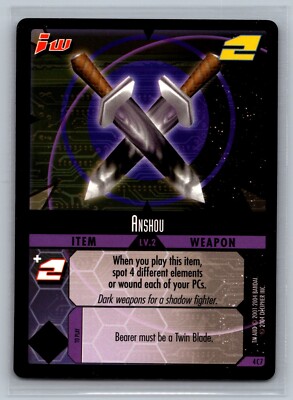 .hack//ENEMY TCG Anshou #4C7 CCG DOT Isolation