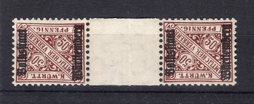 Württemberg 269bZS Intermediary MNH Mint (74883)