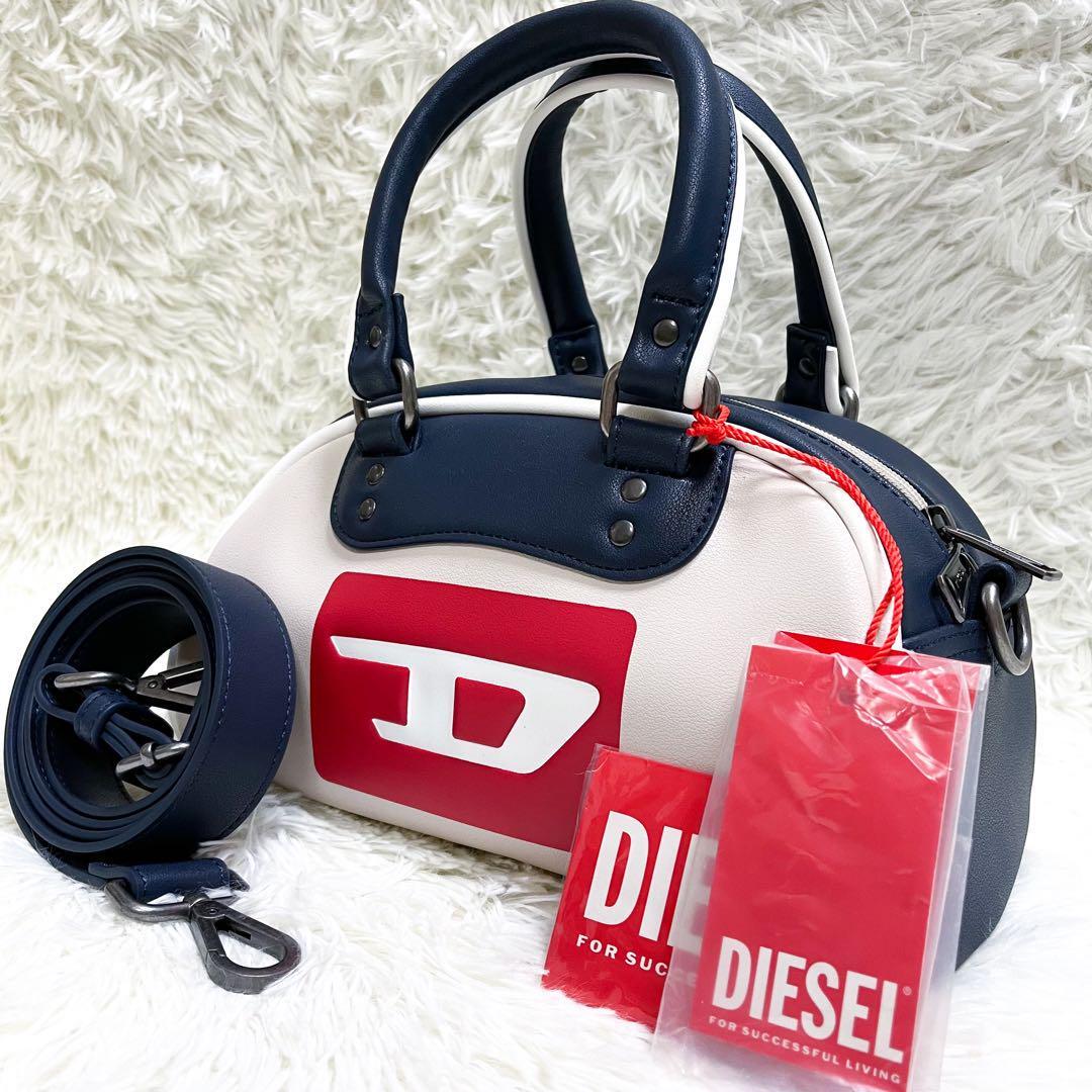Diesel Women Class 2Way Mini Boston Bag With Tag Big Logo Diesel Women Class 2Way Mini Boston Bag With Tag Big Logo