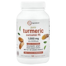Pure Turmeric Curcumin 95, 120 Vegetarian Capsules