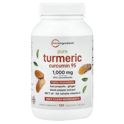 Pure Turmeric Curcumin 95, 120 Vegetarian Capsules