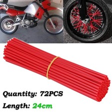 72x Motorcycle Dirt Bike Spoke Skins Covers Wraps Wheel Rim Guard Protector USA