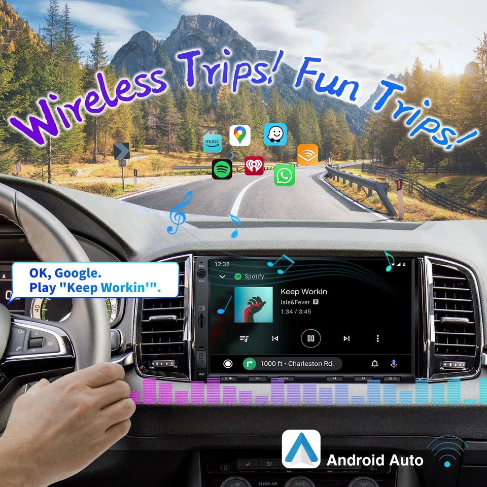 7" ATOTO F7 WE Android Auto CarPlay Navi für Auto 2 DIN GPS USB AUX Bluetooth - Bild 4 von 4