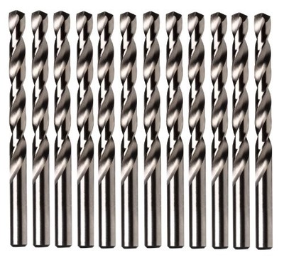 IRWIN Tools 63116 1/4-Inch Cobalt 135-Degree Jobber Length Drill Bit, Pack of 12