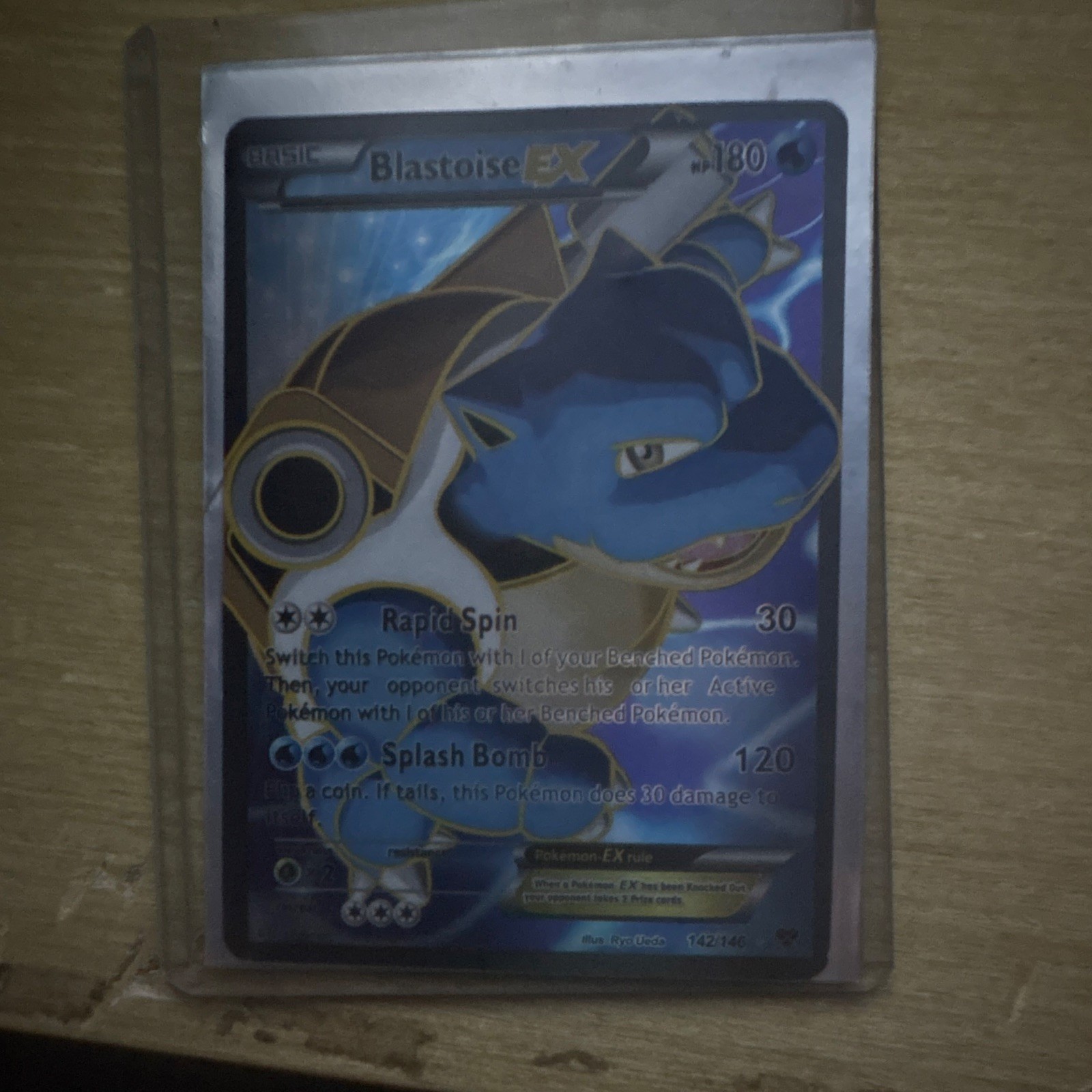 The Pokémon Company Blastoise EX 142/146 XY Full Art Holo Ultra Rare 180HP