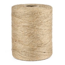 KINGLAKE Natural Jute Twine String 656 Feet 2mm for 656 Feet, Brown