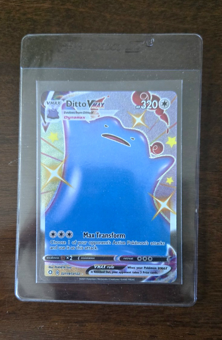 The Pokémon Company Ditto VMAX Shiny Holo Rare SV119/SV122 EN 320HP