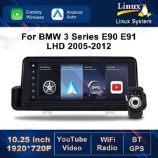 Per BMW Serie 3 E90 E91 E92 iDrive Linux Auto CarPlay Autoradio GPS NAVIGATORE Schermo WIFI
