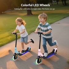 New Kids Electric Scooter Foldable 3 Speeds Adjustable Led Display E-Scooter