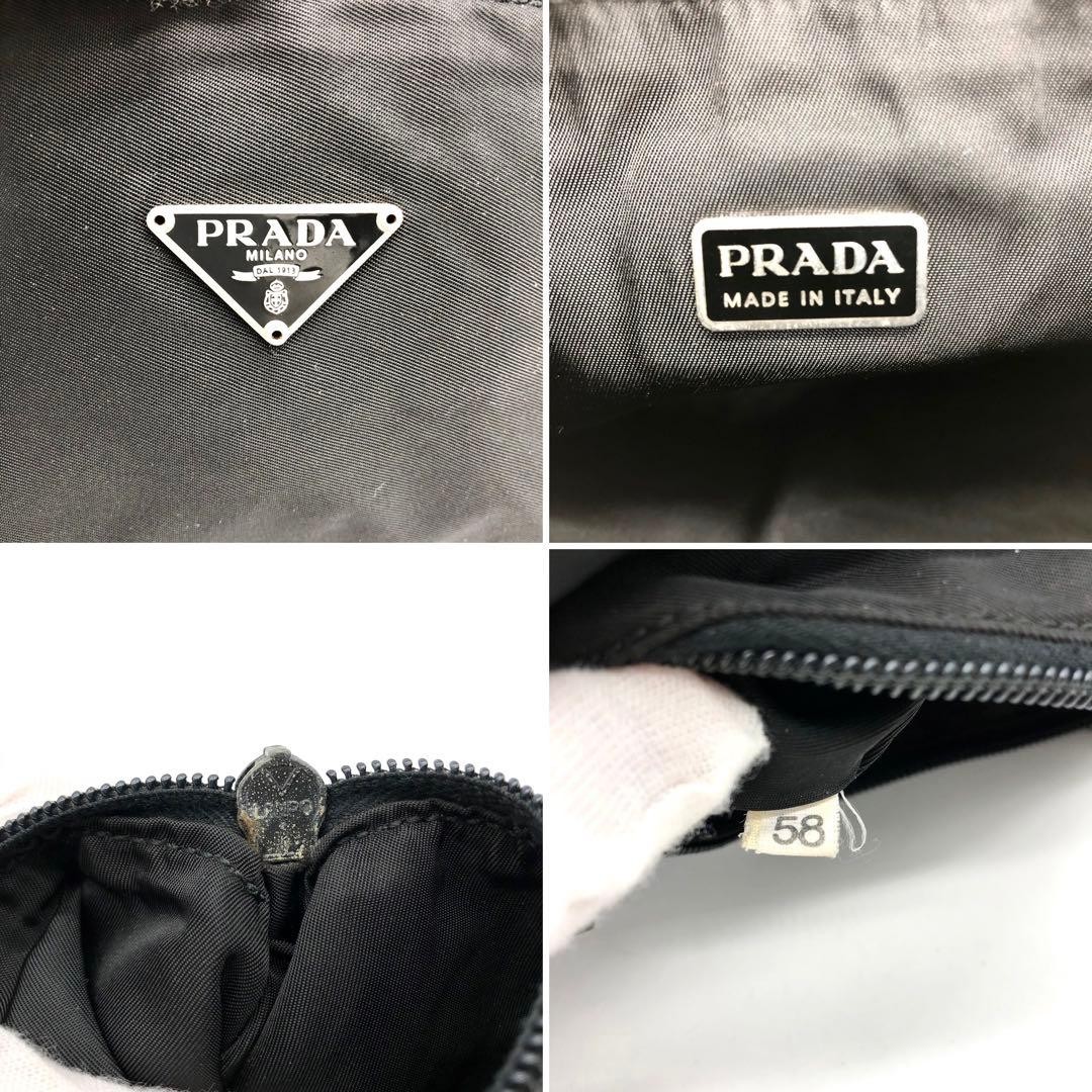 PRADA Accessory Pouch Pocono Triangular Logo Plat… - image 11