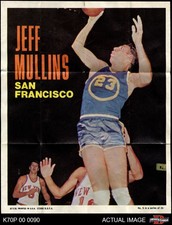 1970 Topps Basketball Posters #5 Jeff Mullins Warriors Duke 5 - EX