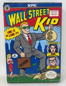 NES Nintendo - Wall Street Kid - CIB Complete in Box w/ Registration Card Tested