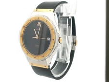 Men's Hublot MDM 38mm Stainless Steel & Gold Tone Bezel Wrist Watch Ref. 1823.2