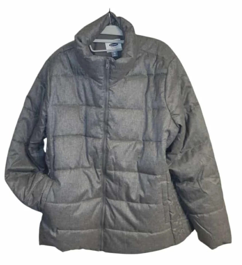 Old Navy Puffer Jacket Coat Women's Sz XXL Cabincore Outdoor Wear Neutral