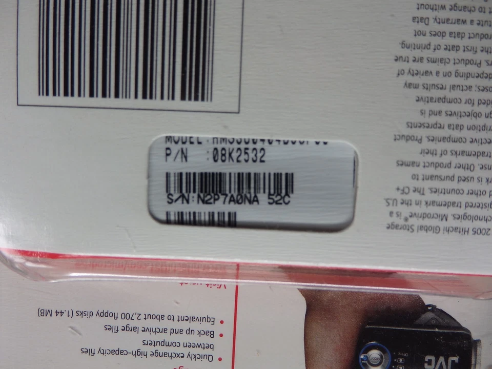 Hitachi 4 GBPexagon MD4GB-BP Microdrive CF+Type -NEW - Image 4 of 4