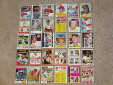 30 Cards Topps Vintage Baseball Hank Aaron McCovey HOF 1960s 1970s Card LOT