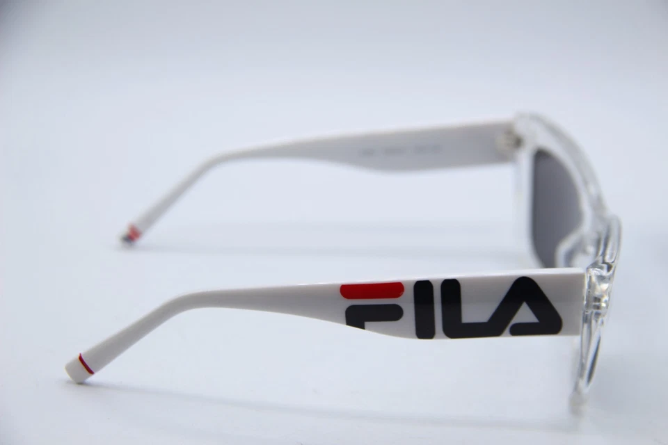 NUEVAS GAFAS DE SOL FILA SF 9481 CRISTALINAS BLANCAS ESPEJADAS MARCOS AUTÉNTICOS 55-17 Foto 4 de 4