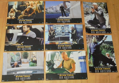 STAR TREK - DER AUFSTAND - 8 Aushangfotos ´98 - PATRICK STEWART Jonathan Frakes