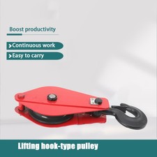 5T Jednokołowy podnośnik Rolka linowa Lina leśna Wciągnik linowy Koło pasowe z hakiem