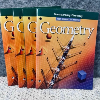 Set Of 4 Books Geometry By Holt Rinehart & Winston