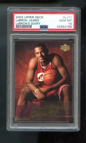 2003-04 Upper Deck LJ11 Lebron James Diary ROOKIE RC PSA 10 Graded Card Lebron's